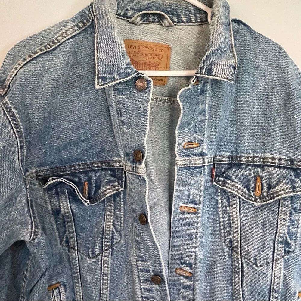 Levi’s Denim Trucker Jacket 80s/90s vintage size medium Men’s - Picture 3 of 13